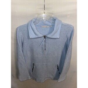 Soft Surroundings Women’s Pullover Light Jacket Size Small Baby Blue Going Out